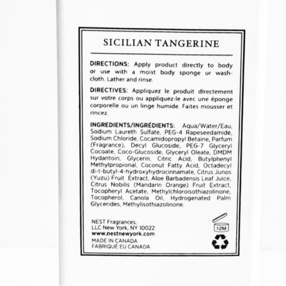 🍊BODY WASH🍊SICILIAN TANGERINE NEST FRAGRANCE 480ml/16.2fl.Oz - Picture 6 of 8